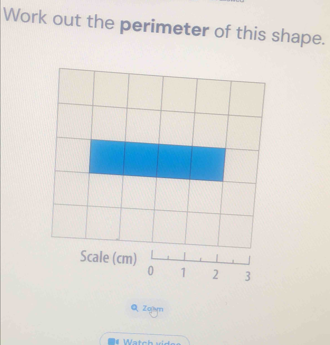 Work out the perimeter of this shape. 
Zofm