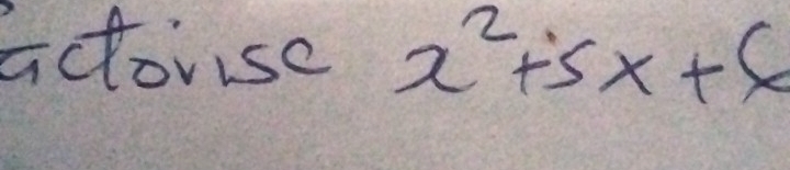 actorise x^2+5x+6