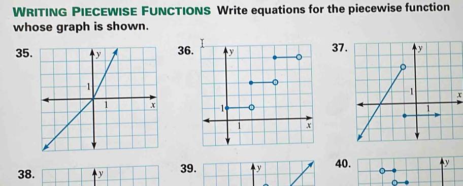 Solved: WRITING PIECEWISE FUNCTIONS Write equations for the piecewise ...