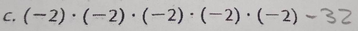 (-2)· (-2)· (-2)· (-2)· (-2)