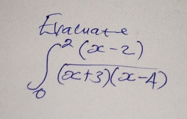 Eracuat
∈t _0^(2frac (x-2))(x+3)(x-4)