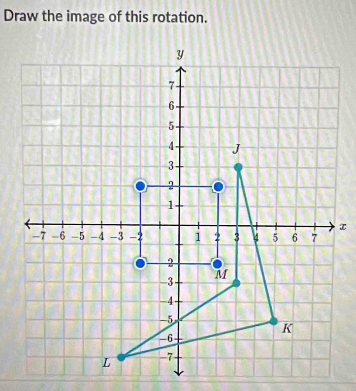 Draw the image of this rotation.