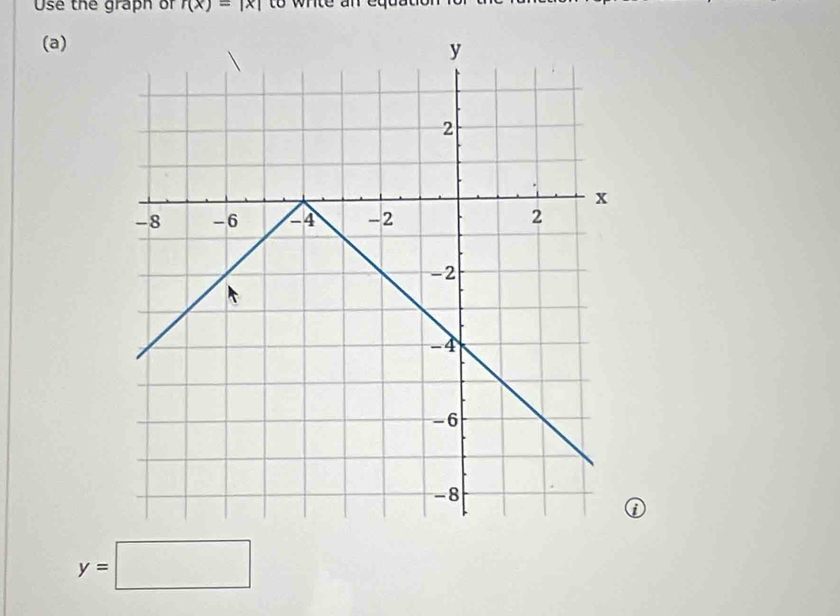 Use the graph of r(x)=|x|
(a) 
①
y=□