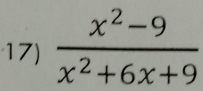  (x^2-9)/x^2+6x+9 