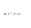 9^(-3x)· 9^x=27