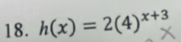 h(x)=2(4)^x+3