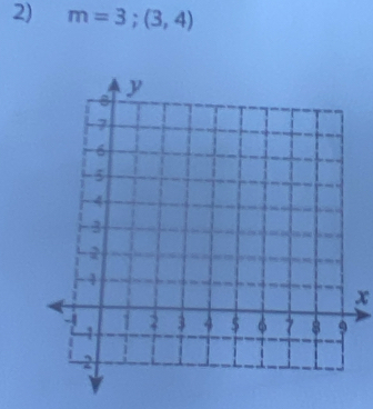 m=3;(3,4)
x