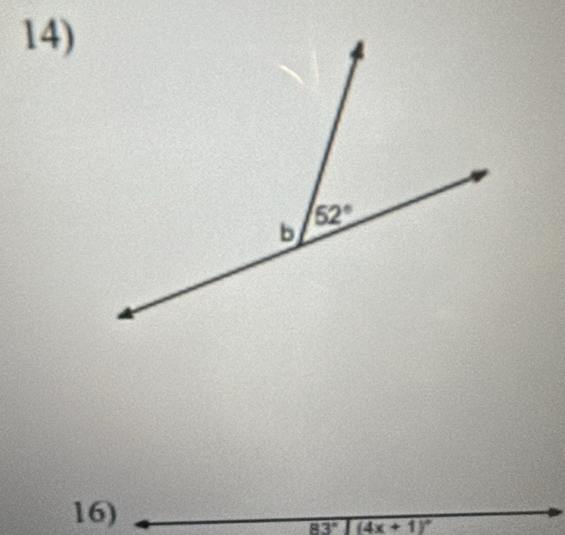 83° (4x+1)^circ 