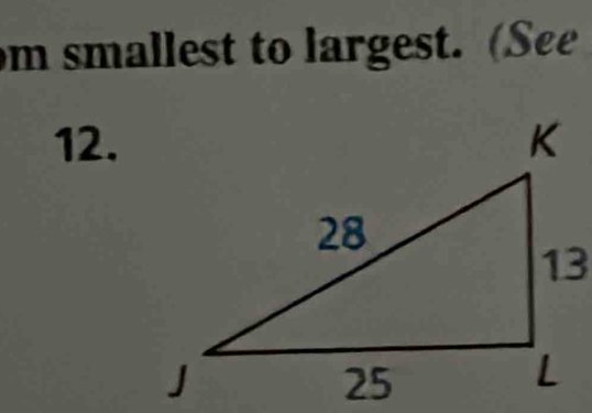 smallest to largest. (See 
12.