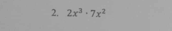 2x^3· 7x^2