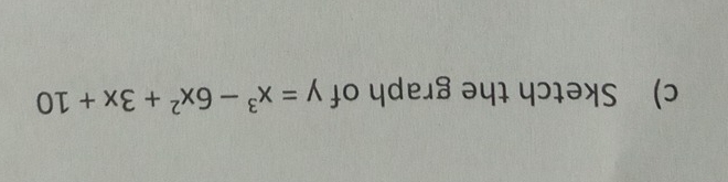 Sketch the graph of y=x^3-6x^2+3x+10