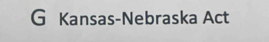 Kansas-Nebraska Act