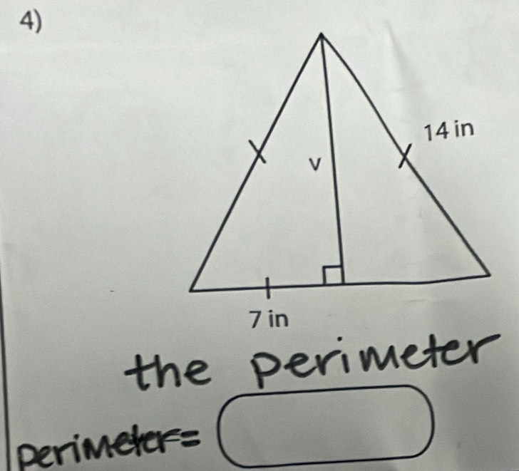 the perimeter
perimeter= □