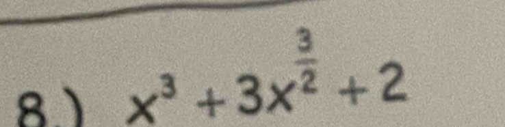 x^3+3x^(frac 3)2+2