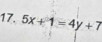 5x+1=4y+7