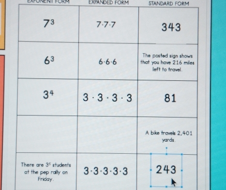 EXPANDED FORM STANDARD FORM