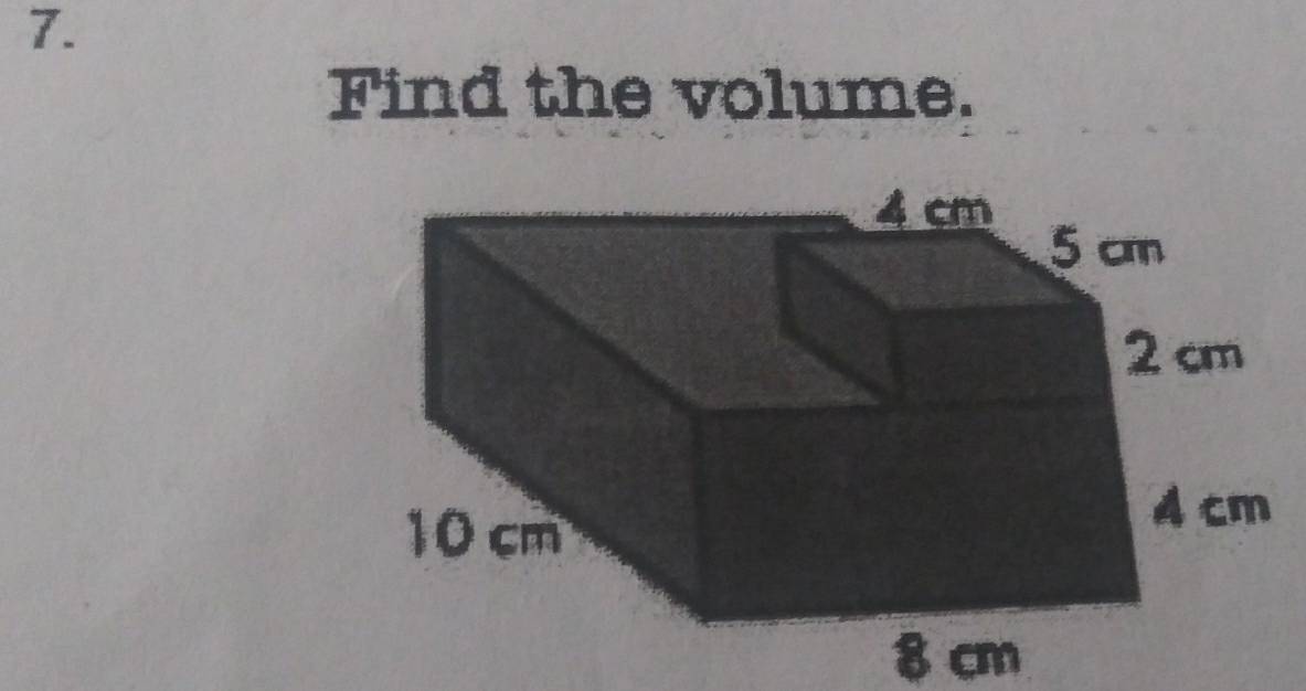 Find the volume.