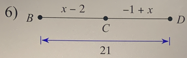 x-2
-1+ r 
6) B
D
C 
- 
21