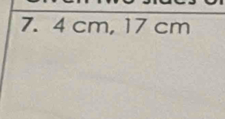 4cm, 17cm