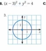 (x-3)^2+y^2=4 C.
3