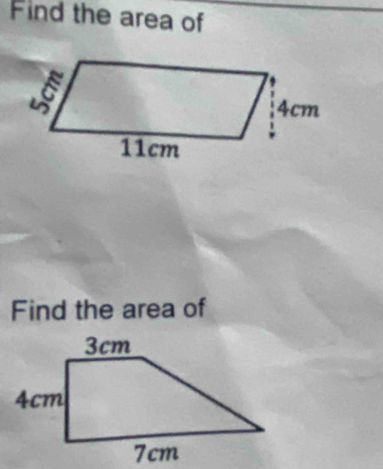 Find the area of 
Find the area of