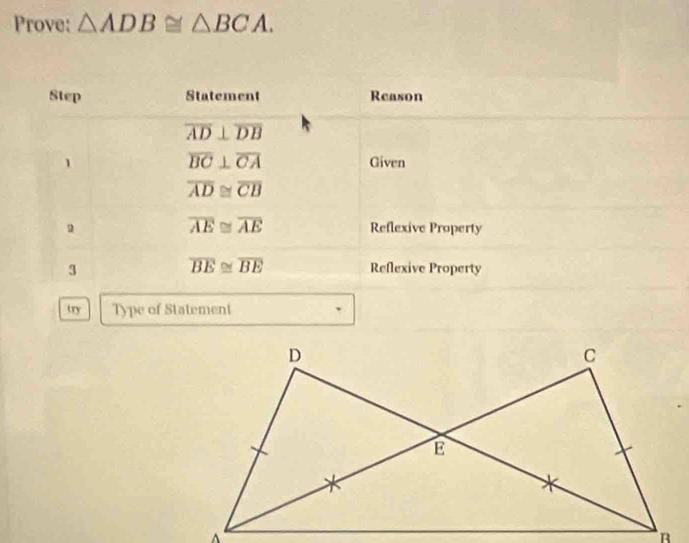 Prove: △ ADB≌ △ BCA.