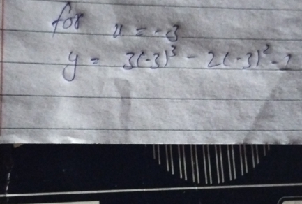 for u=-3
y=3(-3)^3-2(-3)^2-2