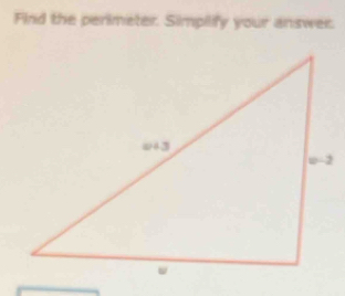 Find the perimeter. Simpilify your answer.