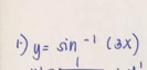 y=sin^(-1)(3x)