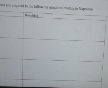 ons and respond to the following question