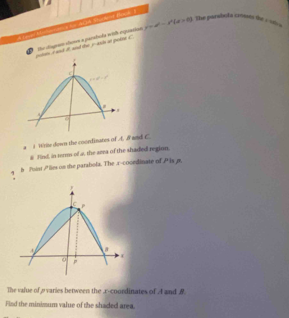 Solved: A Level Mathematis foi AQA Student Book 1 The diagram shows a ...