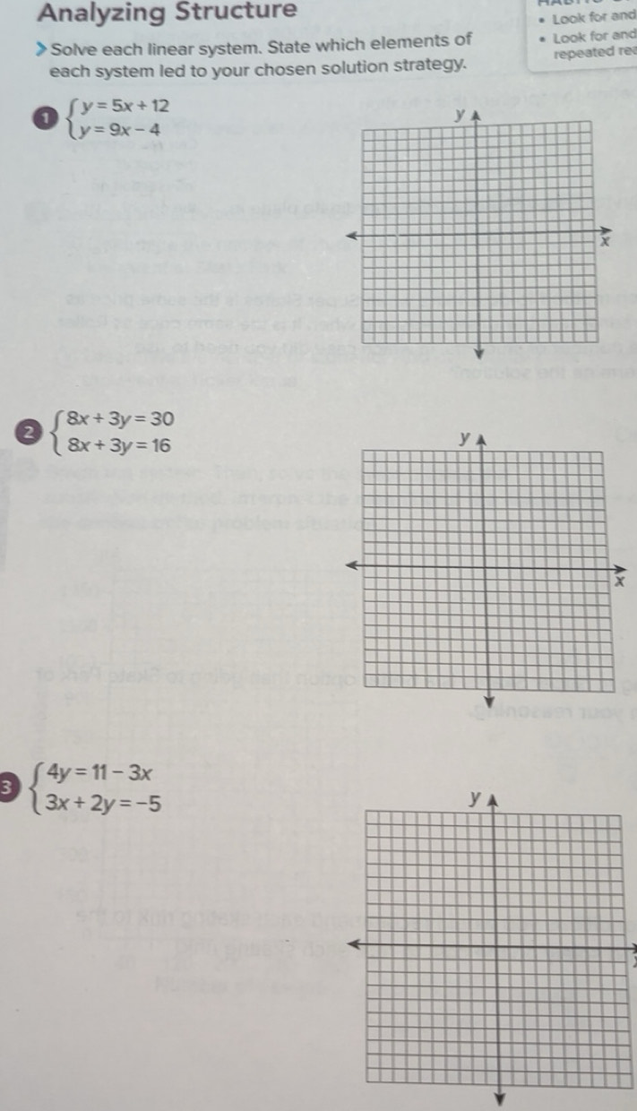 Gelöst:Analyzing Structure Solve each linear system. State which ...