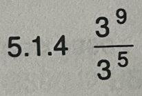  3^9/3^5 