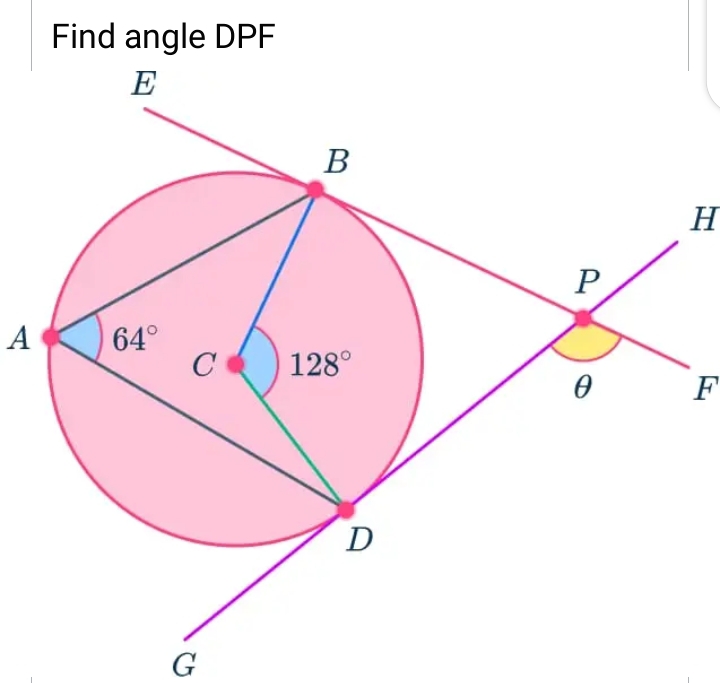 Find angle DPF
H
A
F
G