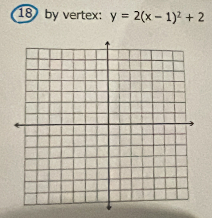 by vertex: y=2(x-1)^2+2