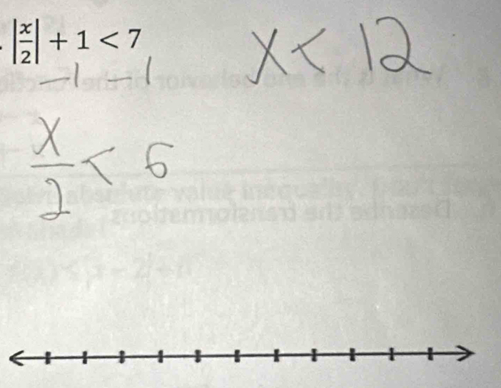 | x/2 |+1<7</tex>