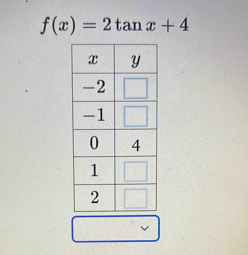 f(x)=2tan x+4