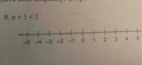 n+5<7</tex> 
5