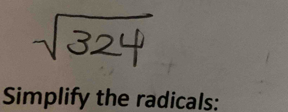 Simplify the radicals: