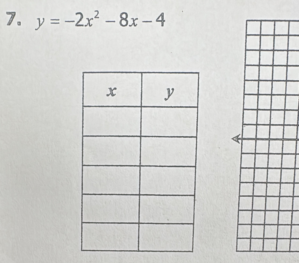 y=-2x^2-8x-4