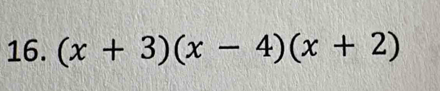 (x+3)(x-4)(x+2)