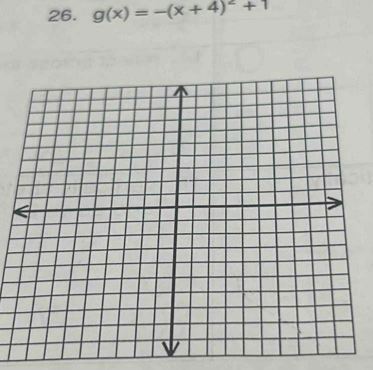 g(x)=-(x+4)^2+1