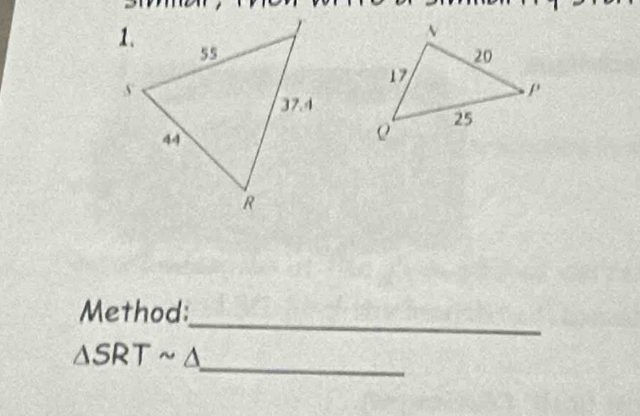 Method: 
_
△ SRTsim △