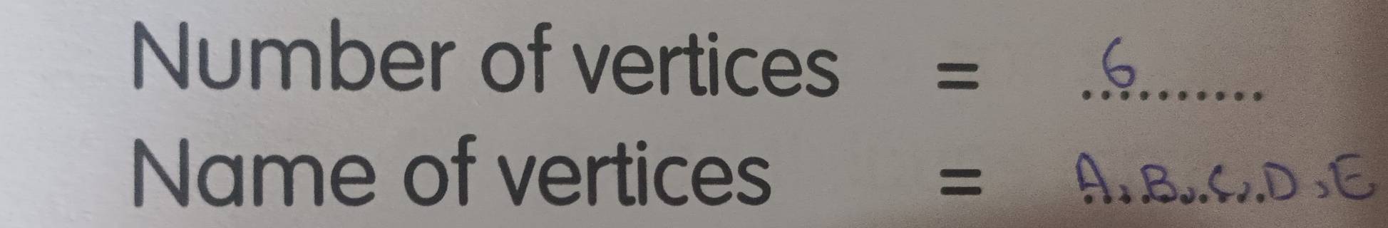 Number of vertices =_ 
Name of vertices =_