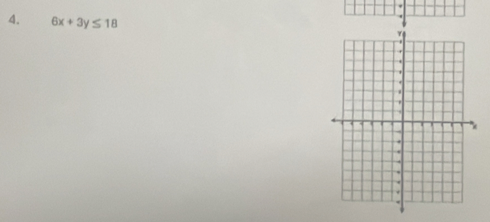 6x+3y≤ 18.