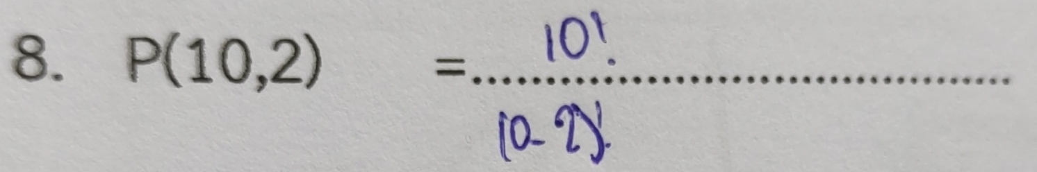 P(10,2) = _