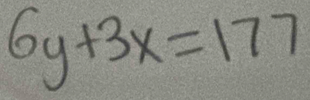 6y+3x=177