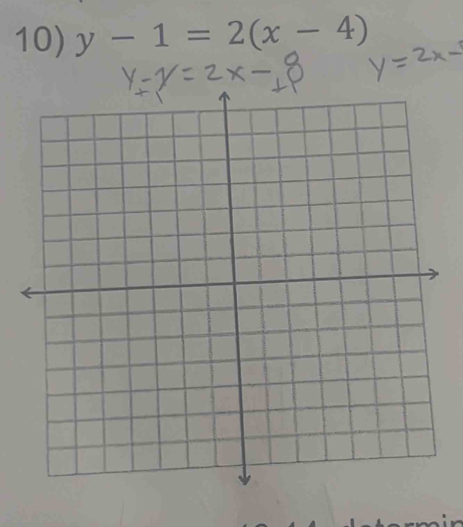 y-1=2(x-4)