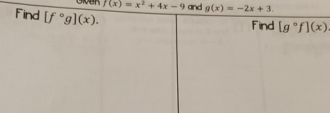 f(x)=x^2+4x-9