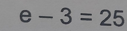 theta -3=25